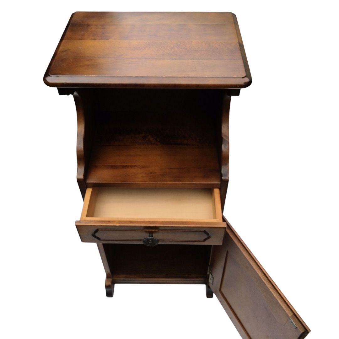 ☆美品！☆カリモク karimoku コロニアル　電話台 レトロ アンティーク調