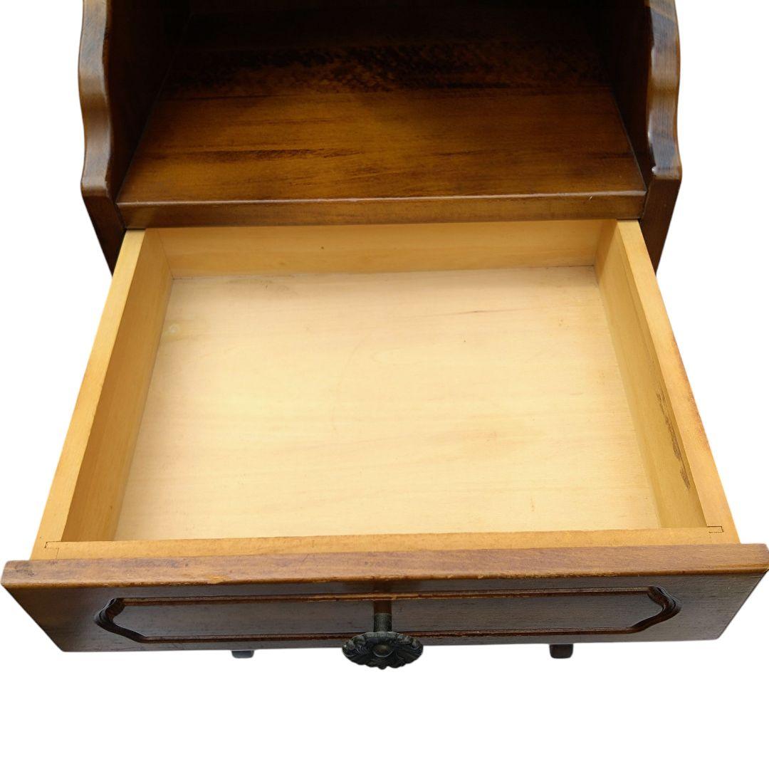 ☆美品！☆カリモク karimoku コロニアル　電話台 レトロ アンティーク調