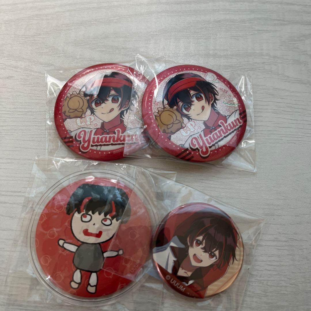 カラフルピーチ缶バッチ　ダイナー　パラピチ　 直筆