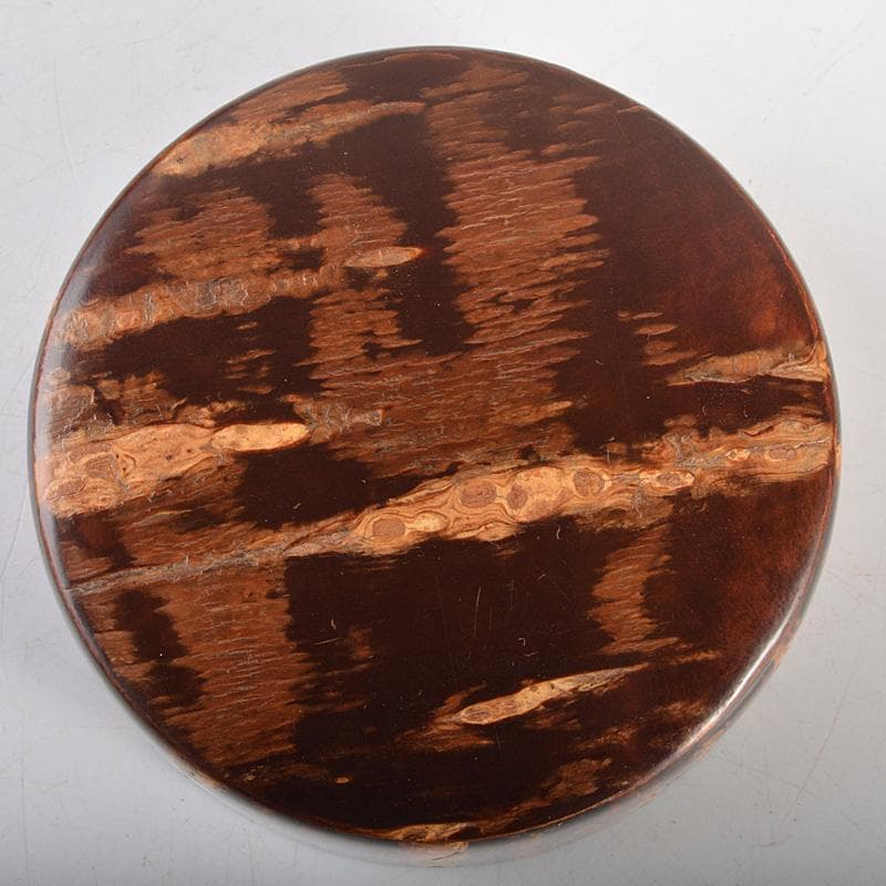 伝統工芸士　大橋忠作　桜皮　樺細工　棗　共箱　M R5673