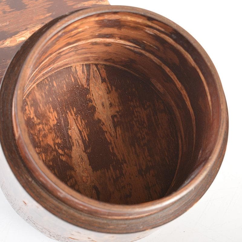 伝統工芸士　大橋忠作　桜皮　樺細工　棗　共箱　M R5673