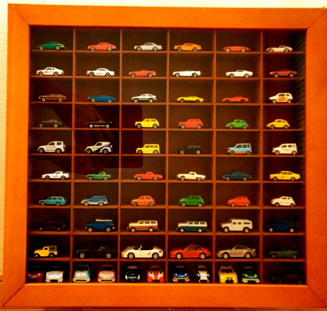 カプセルトミカミニカーコレクション 約150台 木製ケース付き
