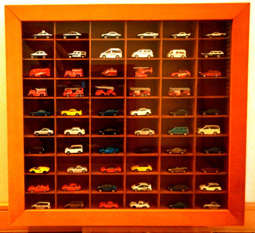 カプセルトミカミニカーコレクション 約150台 木製ケース付き