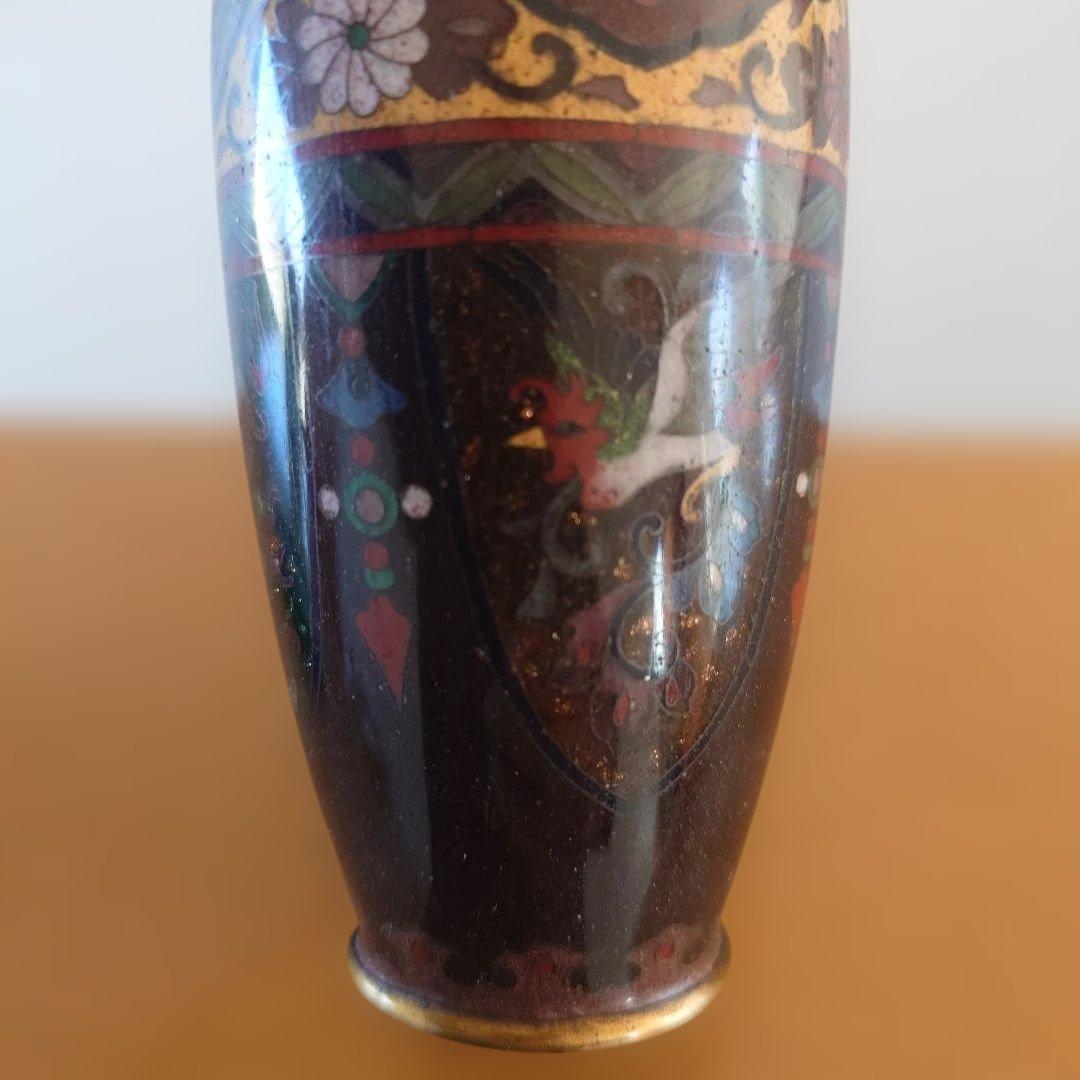 安藤七宝　七宝焼　花瓶