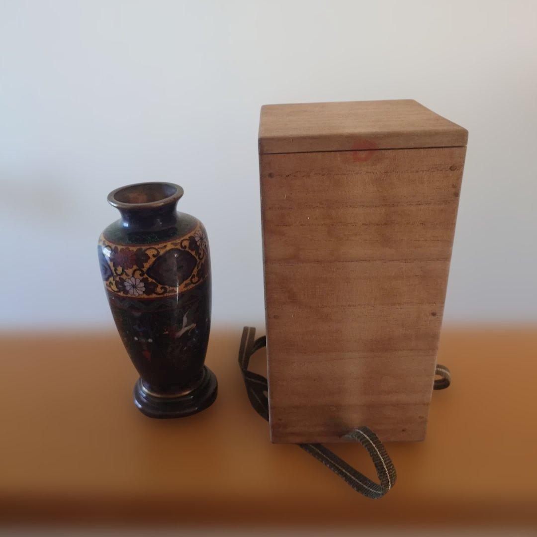 安藤七宝　七宝焼　花瓶