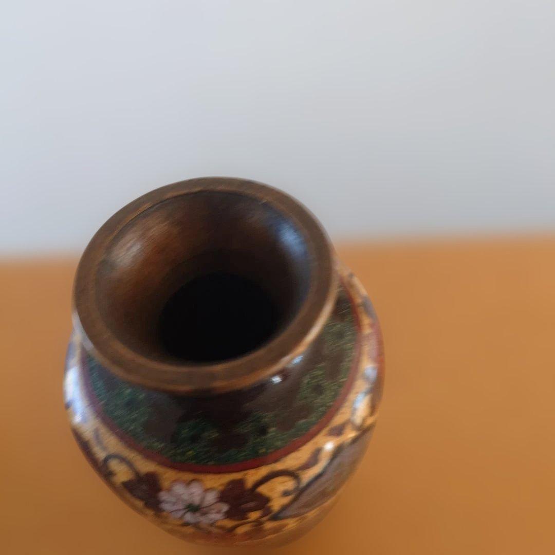 安藤七宝　七宝焼　花瓶