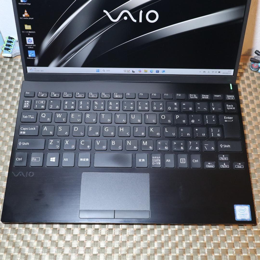 Win11公式対応VAIO8世代Corei7/SSD/メ8/FHD/無線/カメラ