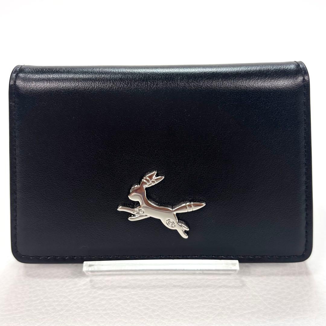 ポケモン　本革名刺入れ　ブラッキー　黒 レザー　ポケモンセンター