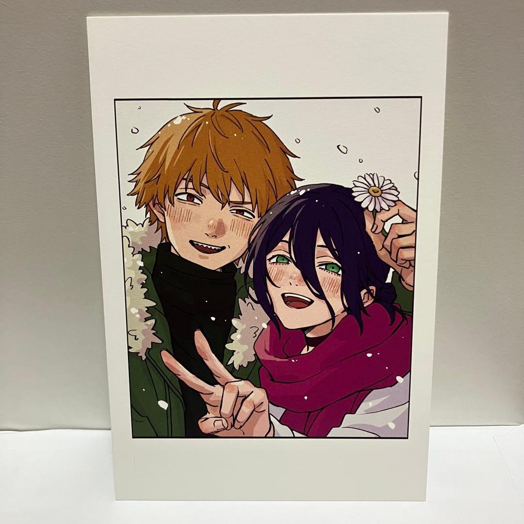 レゼ　デンジ　ポストカード　チェンソーマン　チェキ風イラストカード　会場限定品