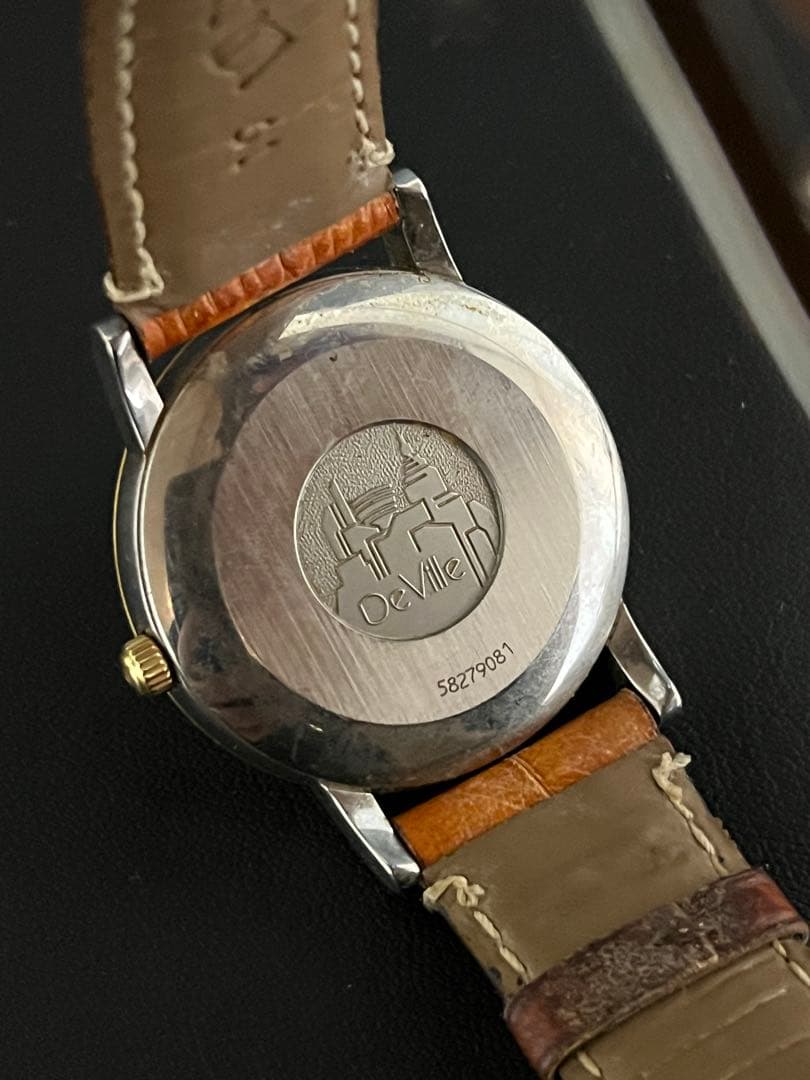 C*a様 オメガ OMEGA デビル プレステージ YGベゼル デイト 自動巻き