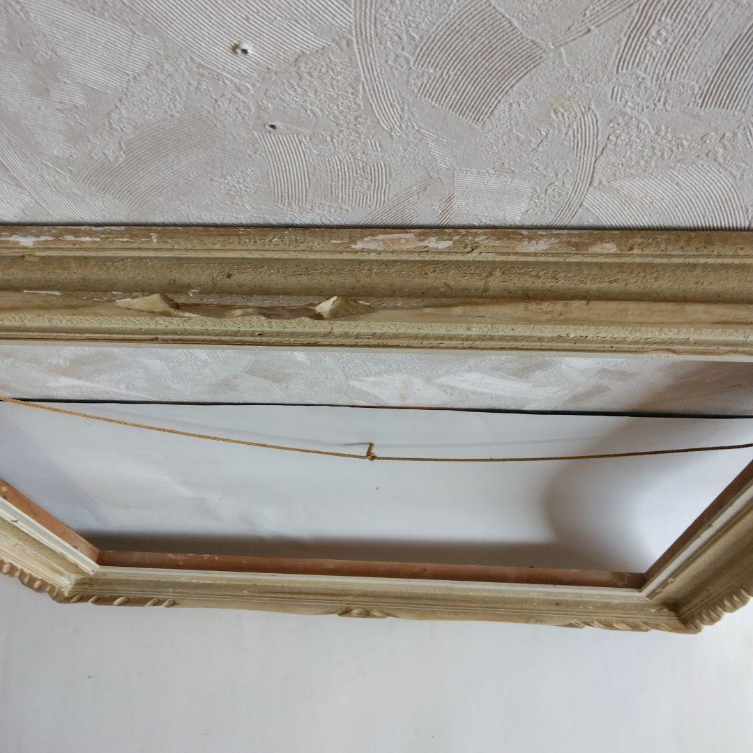 木製額縁　油絵対応　アンティーク調　壁掛けタイプ