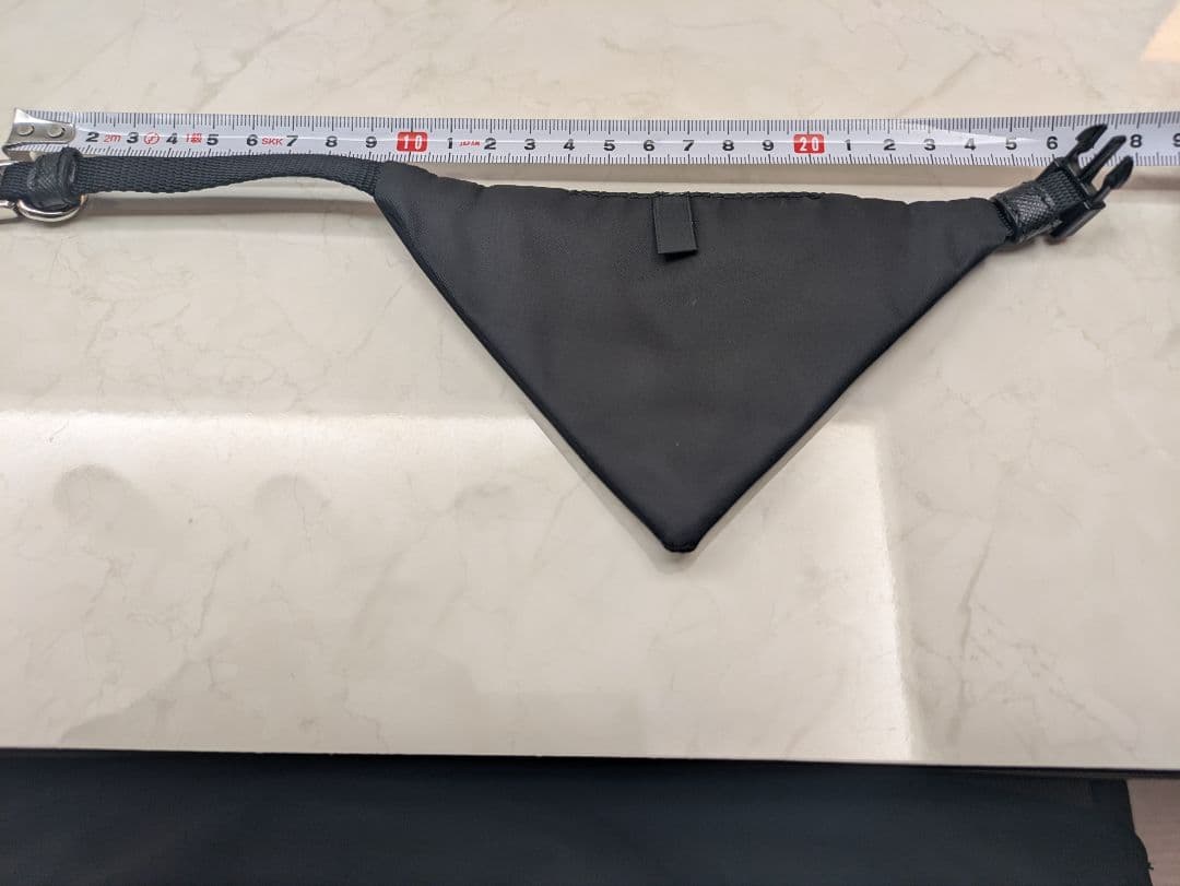 PRADA ナイロン製犬用首輪 黒