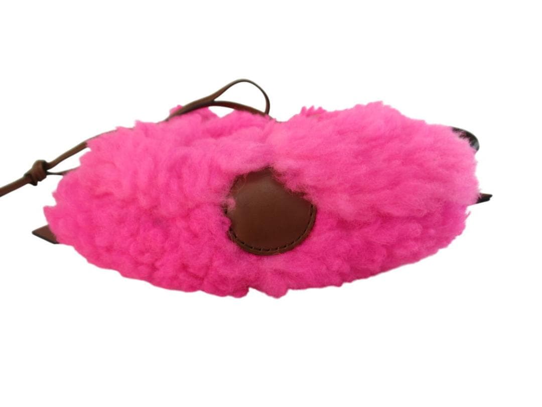 ■071201-072■超美品■マルニ■ハンドバッグ■巾着■ボア■ピンク■