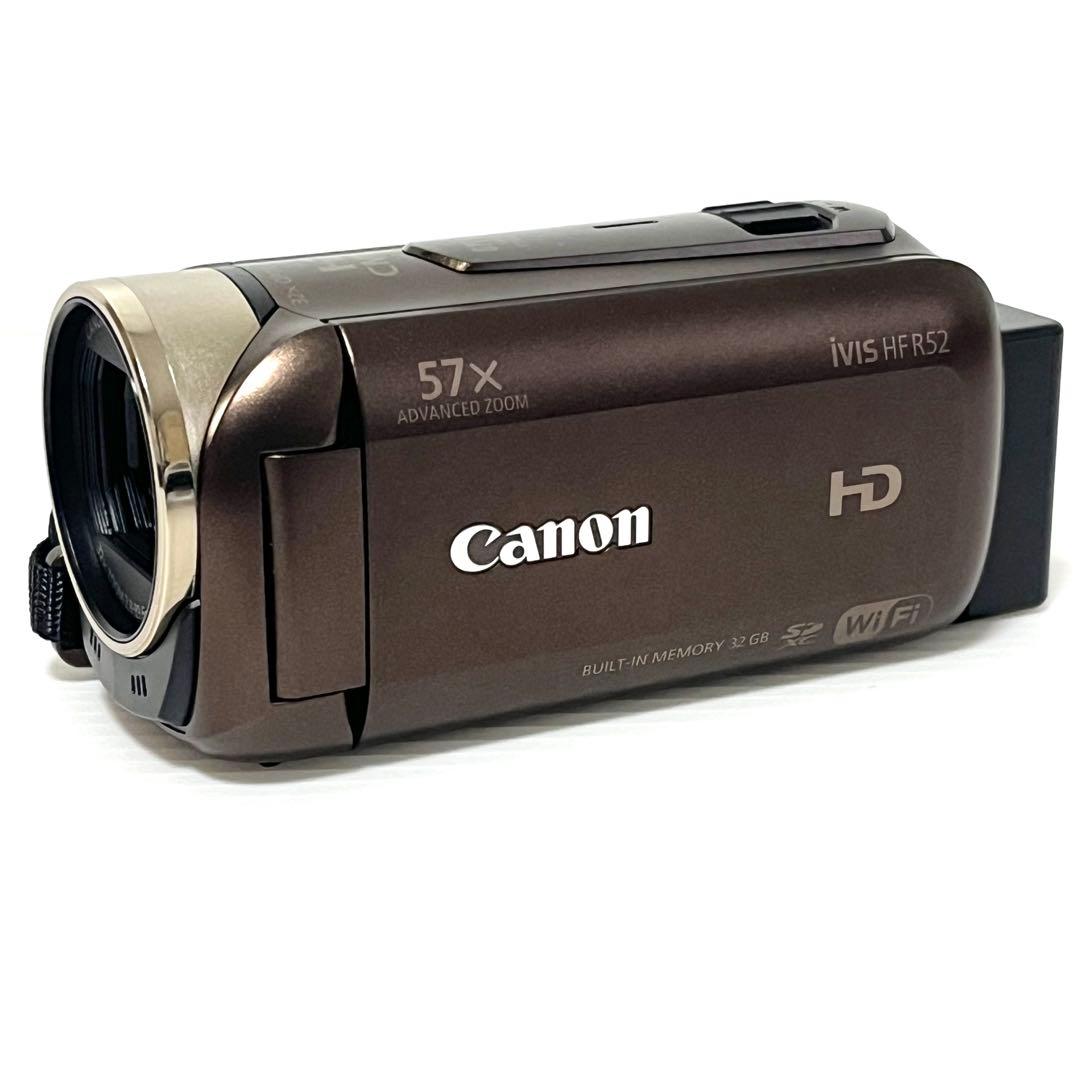 【美品】キャノン iVIS HF R52 ビデオカメラ ブラウン