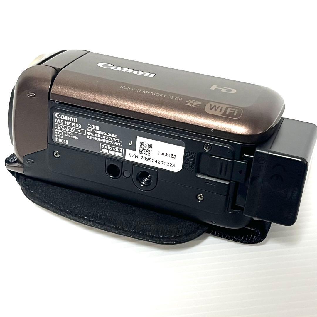 【美品】キャノン iVIS HF R52 ビデオカメラ ブラウン