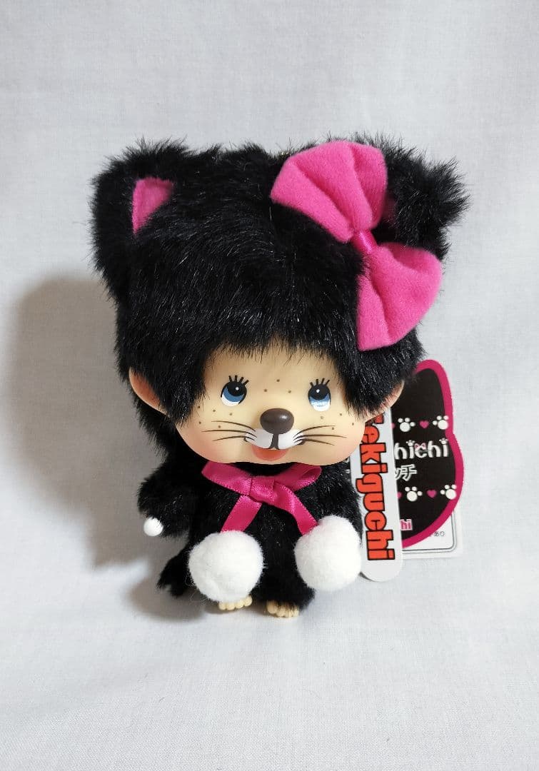 【希少】モンチッチ ニャンチッチ 黒猫 顔でか キーチェーン セキグチ
