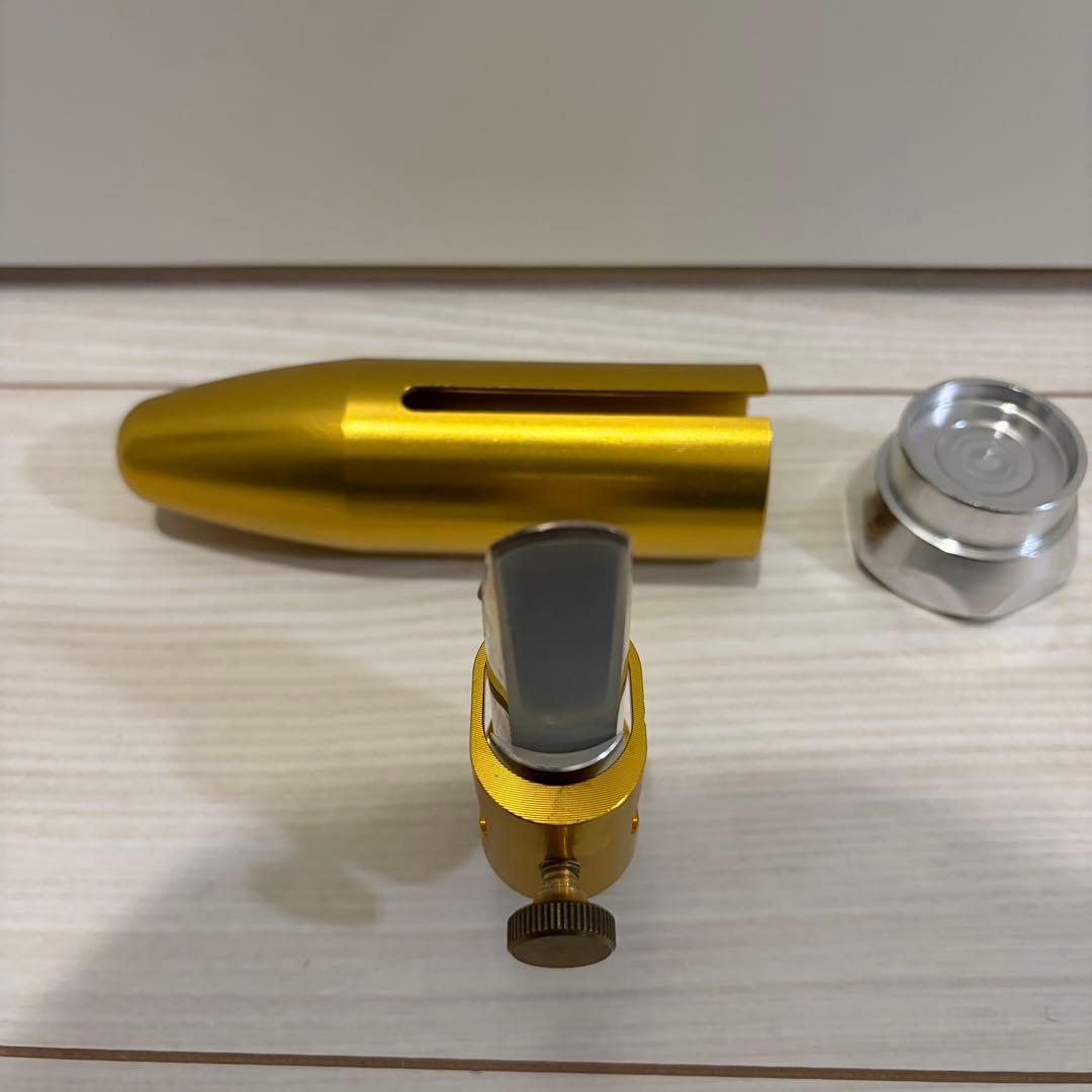 【新品】アルミ削り出し　ロケットリガチャー　&キャップ　アルトサックス　メタル用