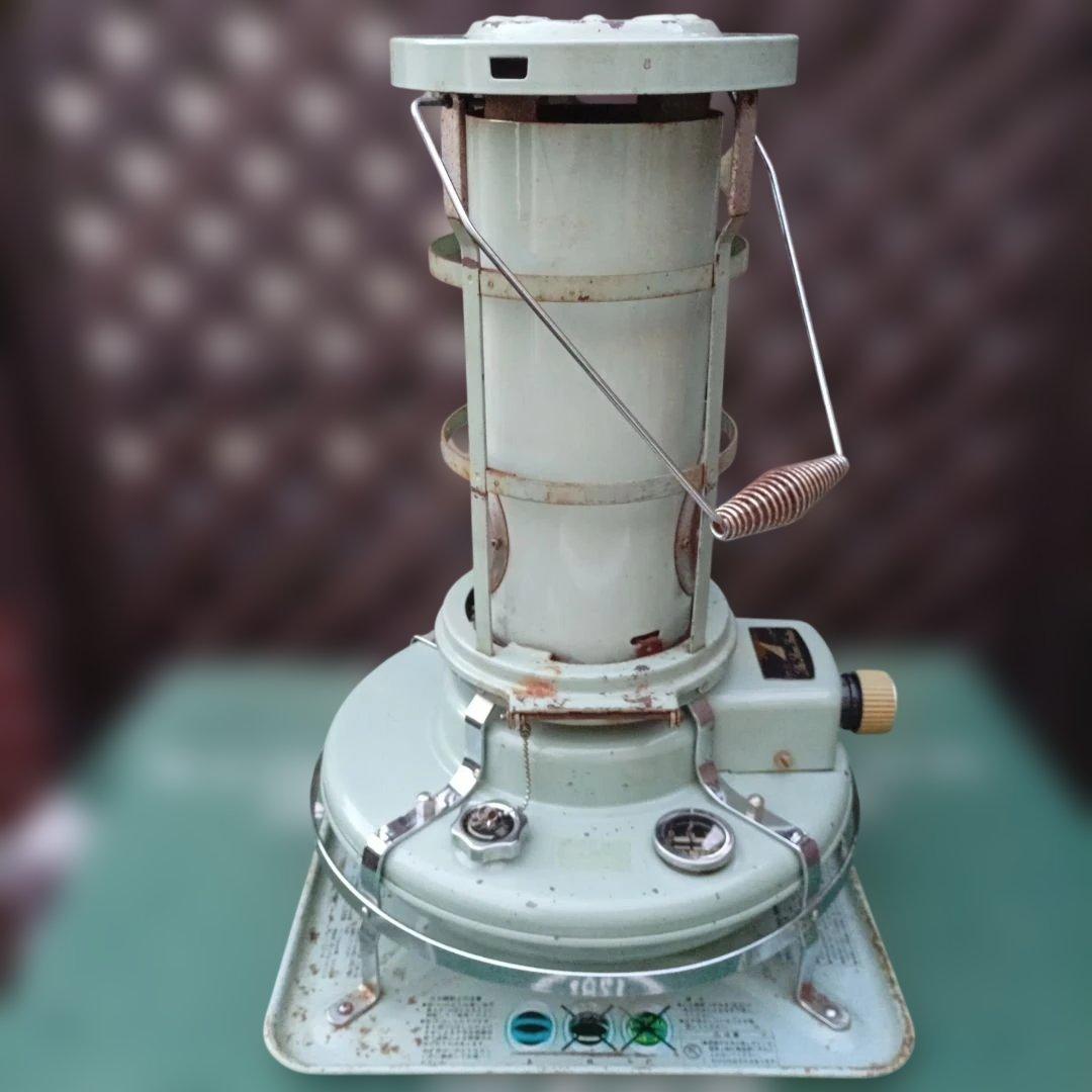 アラジンストーブ。メンテナンス済。取説付。グリーン