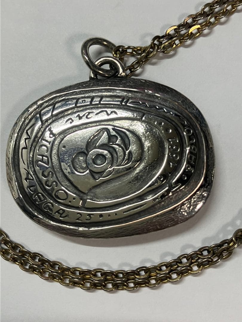 パブロ ピカソ 生誕100周年記念メダル ユネスコ ネックレス 希少 レア