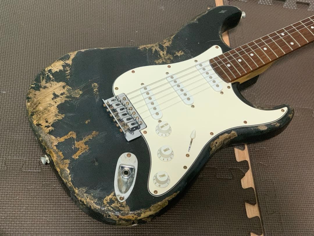 レジェンドLegend ST ストラト タイプ レリック aged ブラック 黒