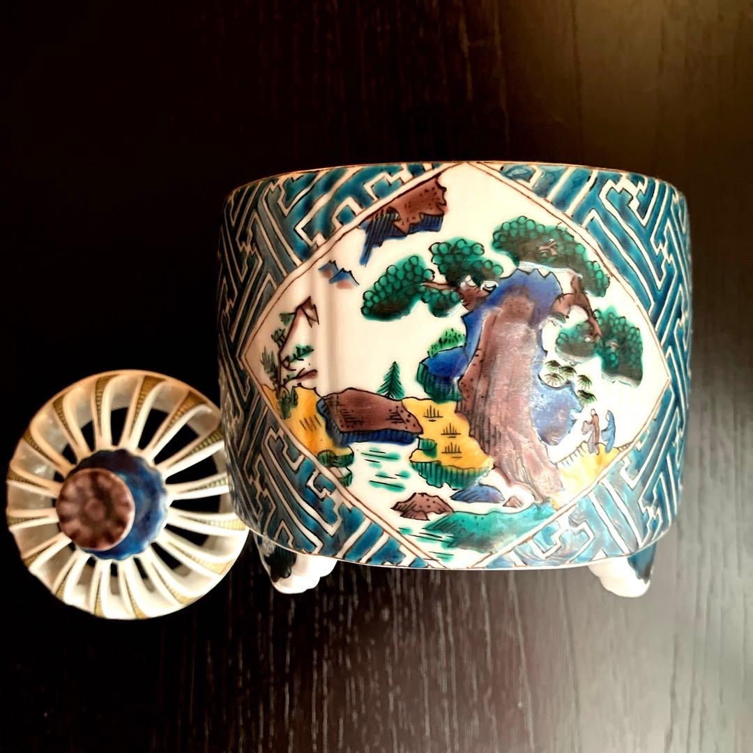 九谷焼香炉　作家物香炉　　★最終価格★