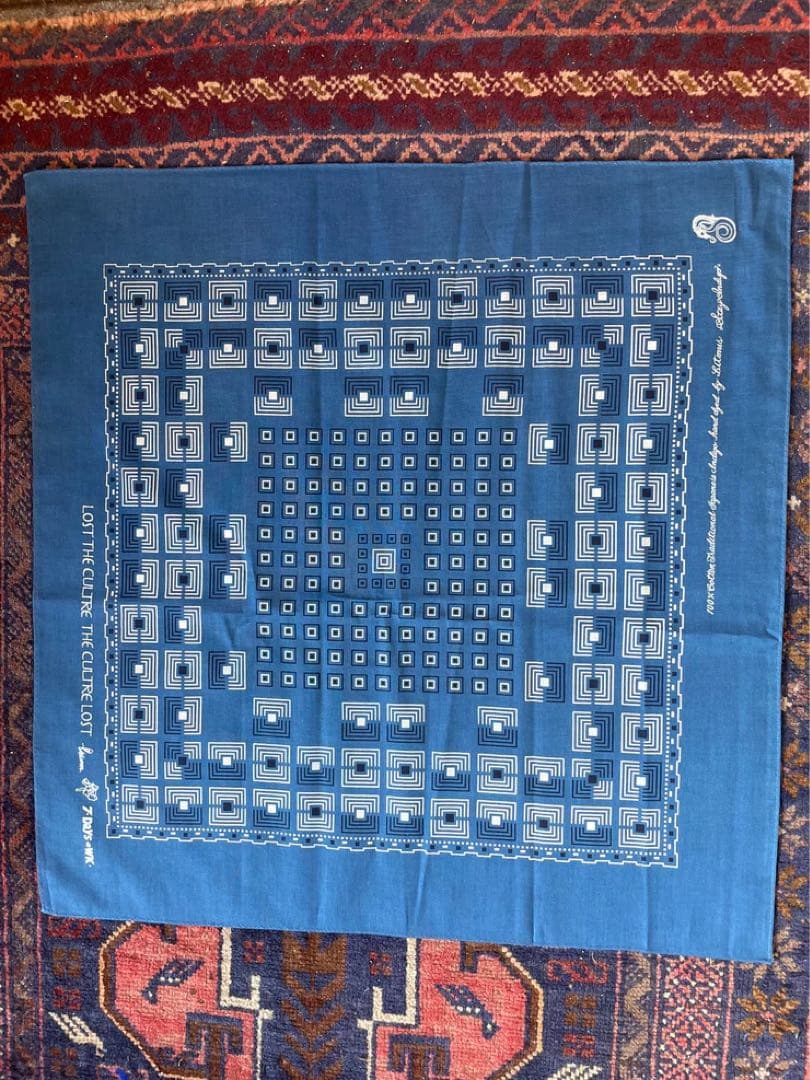 PSICOMサイコム リトマス バンダナ 藍染