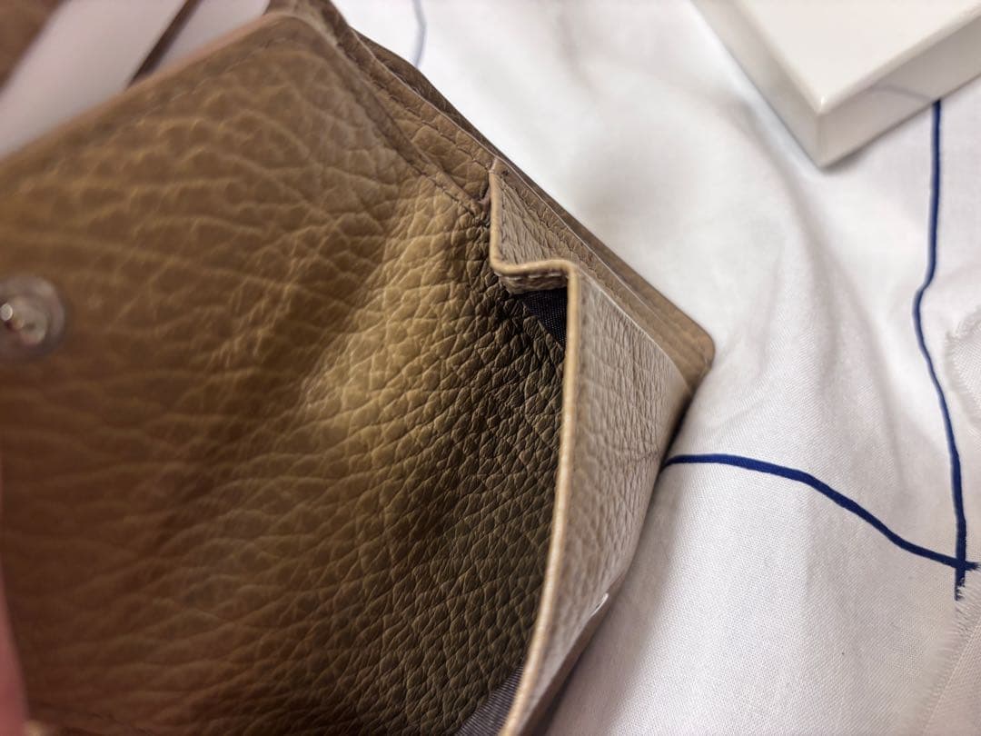 【正規品】Maison Margiela メゾンマルジェラ 三つ折財布 ベージュ