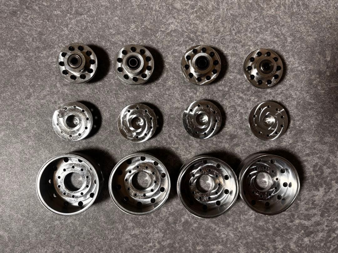 TAMIYAタミヤ 1/14トレーラー　台車屋さん 10穴アルミホイール