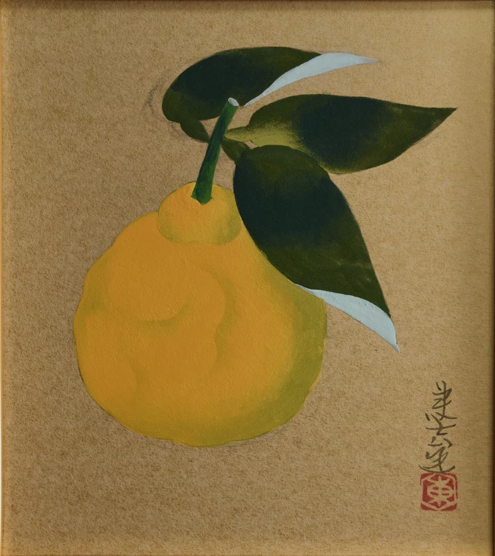 日本画家　室井東志生　筆作品　日展監事、福島県出身