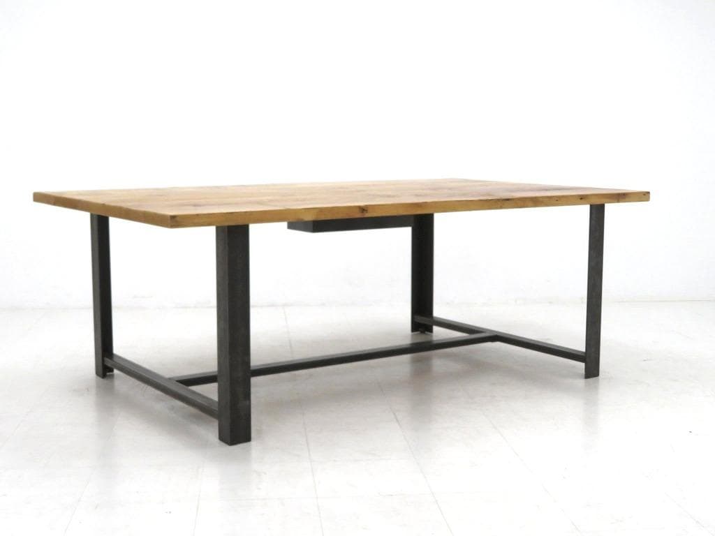 展示品　インダストリアル　無垢材　アイアン　ダイニングテーブル　作業台　カフェ