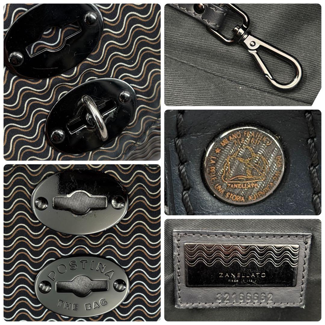 ザネラート ポスティーナ ブランディーン 2way ショルダーバッグ ブラック