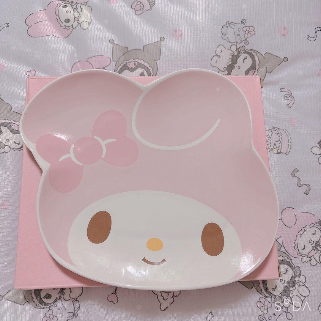 激レア 希少 マイメロ キッチングッズ ダイカットランチプレート お顔型 お皿