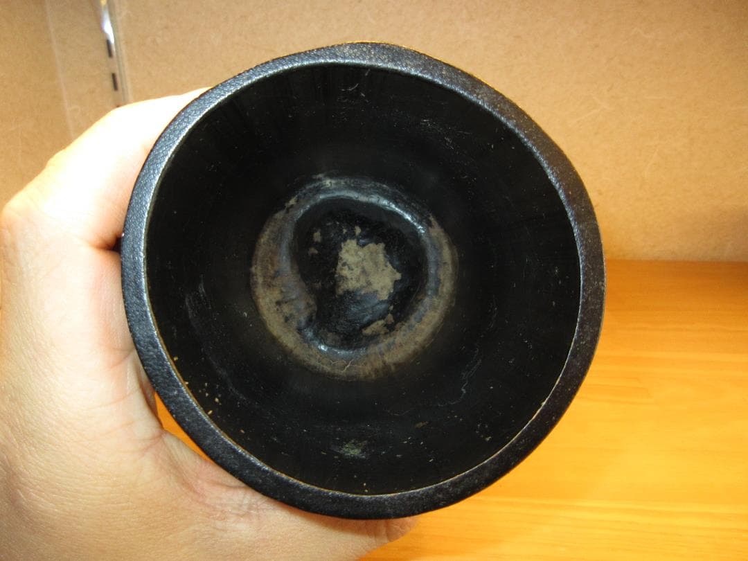 送料込【逢絢亭】茶道具 背負籠 染竹 上塗竹入子 竹泉作 木製 紙箱入り