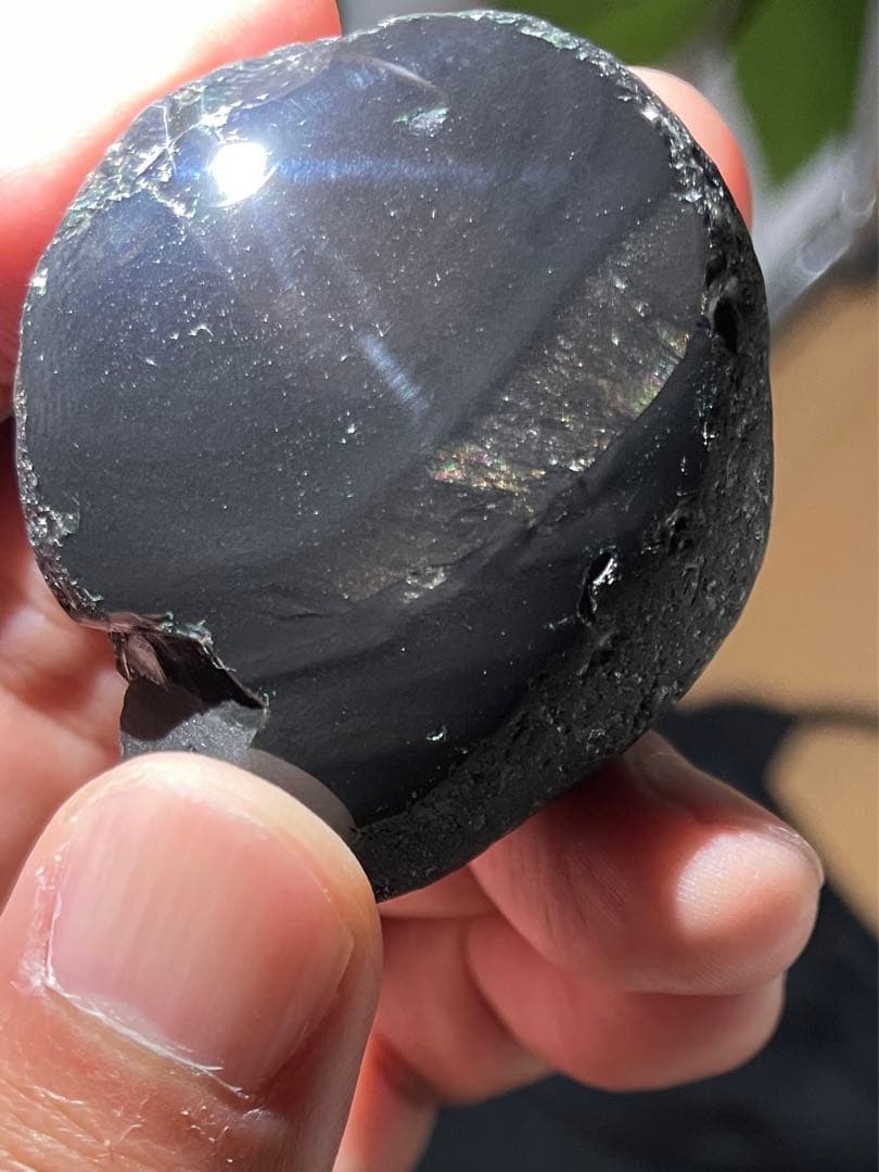 研磨品　十勝石玲瓏　ゴールデンレインボー　特級品