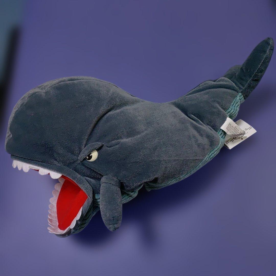 ディズニー　ヴィンテージ　ピノキオ　クジラ　ぬいぐるみ　パペット　タグ付き