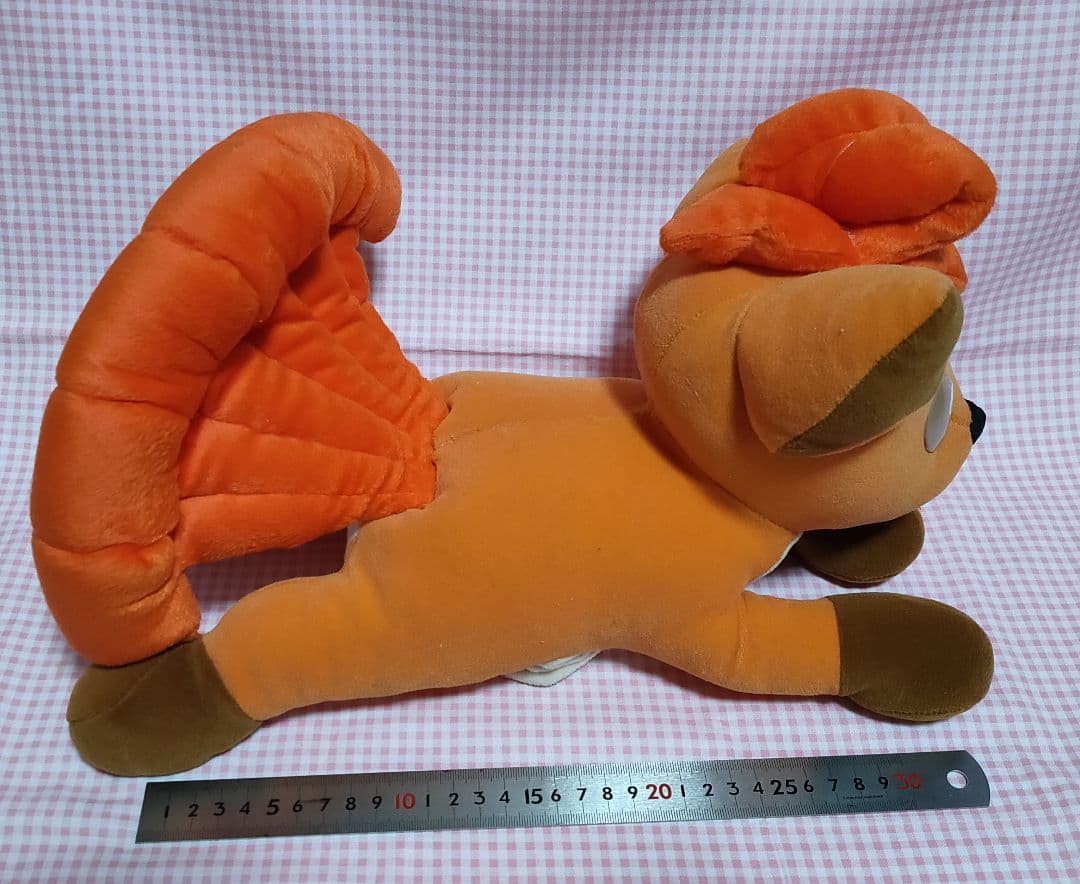 ポケモン あったかぬいぐるみ　ロコン オレンジ 長さ35cm