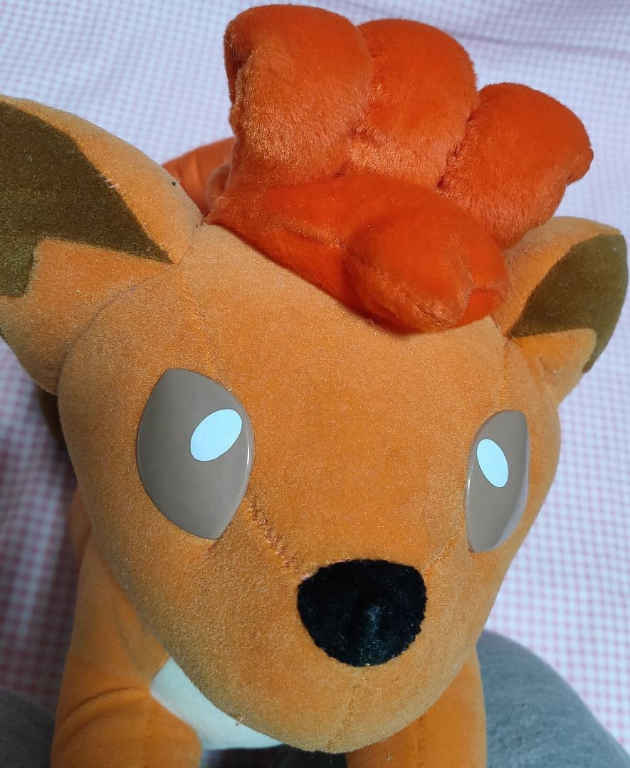 ポケモン あったかぬいぐるみ　ロコン オレンジ 長さ35cm