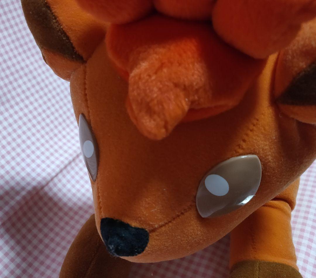 ポケモン あったかぬいぐるみ　ロコン オレンジ 長さ35cm