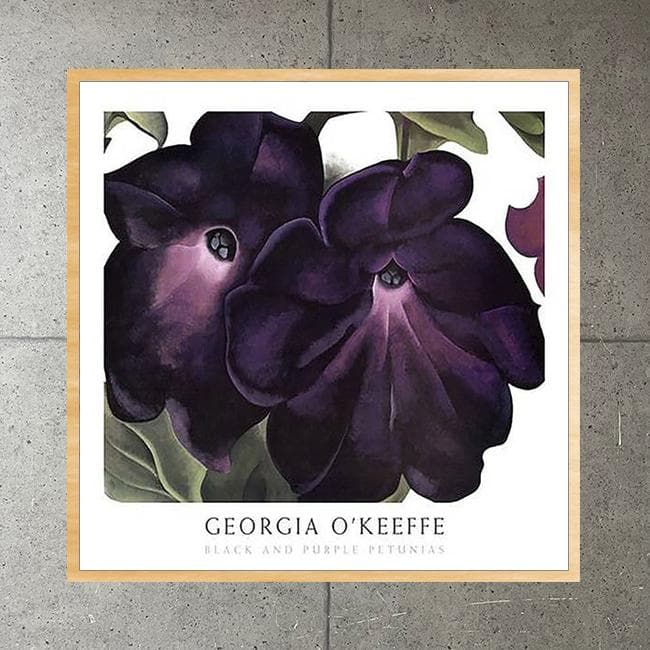 額装済/Black and Purple/ジョージア オキーフ/ポスター/アート