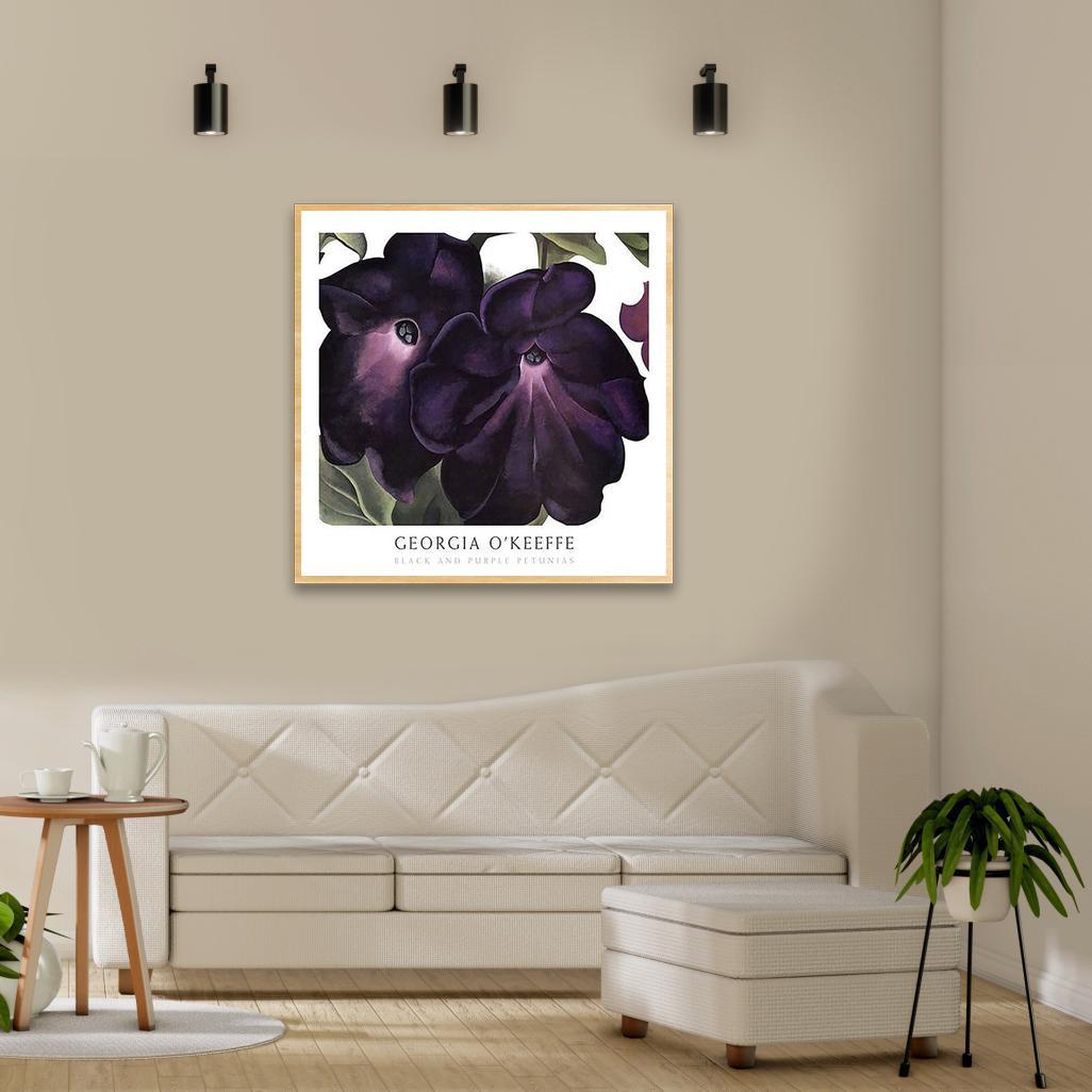 額装済/Black and Purple/ジョージア オキーフ/ポスター/アート