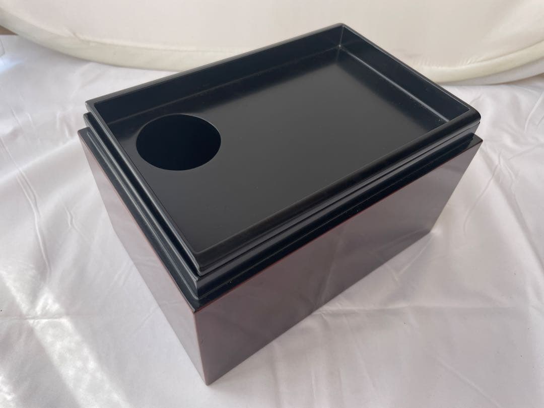 溜塗 茶箱 美品 茶道具 送料込