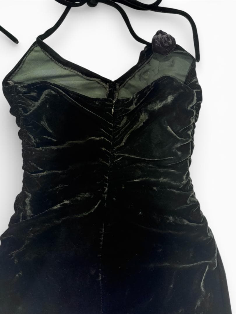 【希少】BLUMARINE Anna Molinari ベルベットドレス黒 40