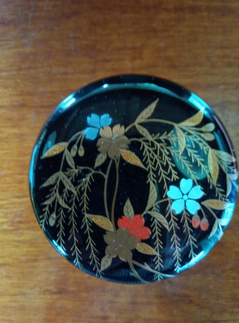 加賀蒔絵、柳桜大棗