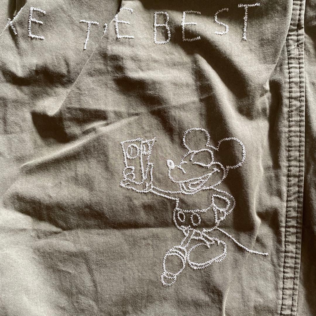 denim and dungaree ミッキー刺繍　パラシュートパンツ　150