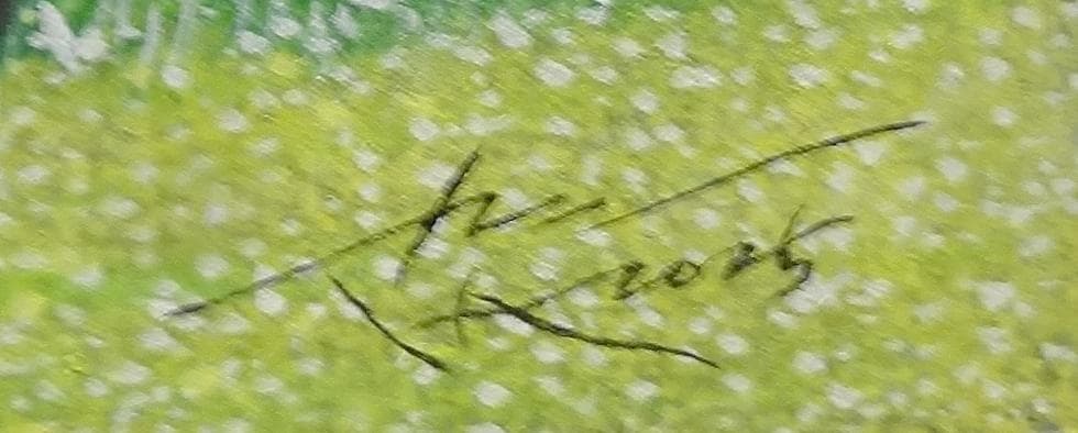 上鈴木正一 油彩画 A3『 メジロラモーヌ 』ロバート様のオーダー作品です。