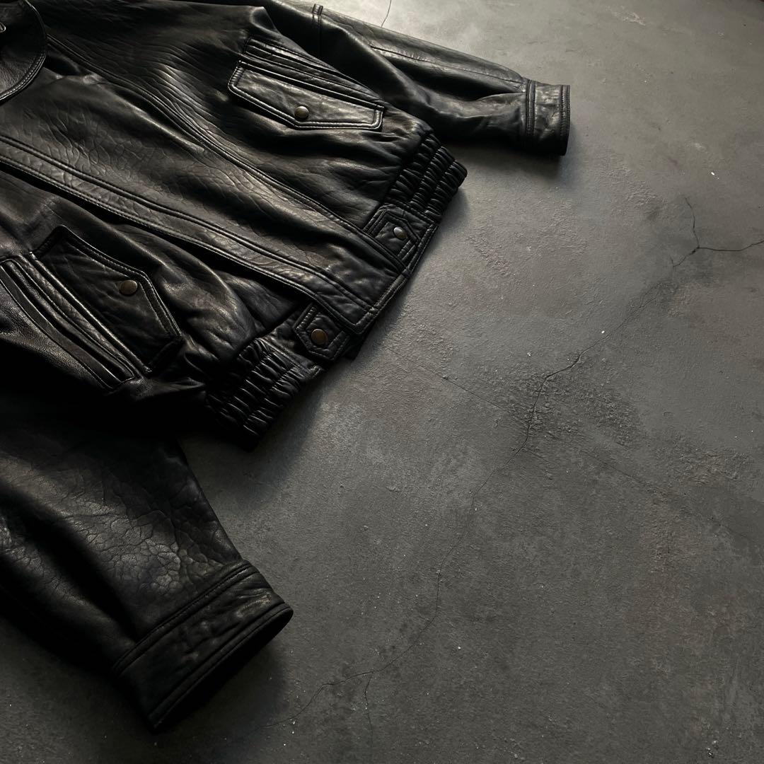 A-2“Wind shield“羊革“短丈“bomber jacket