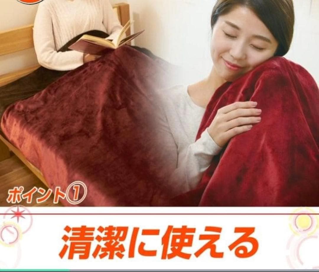 新品未使用 YAMAZEN 洗えるふんわりあったか電気毛布 タイマー付 シングル