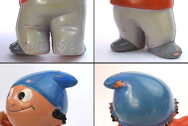 70’s Mainzelmannchen ドイツ ビンテージ ソフビTOY 3個