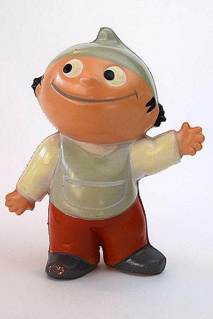 70’s Mainzelmannchen ドイツ ビンテージ ソフビTOY 3個