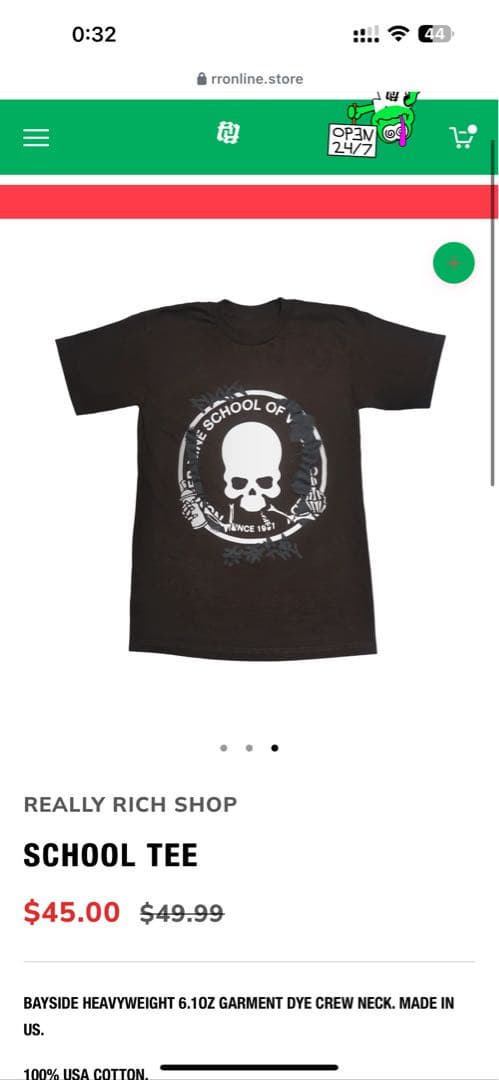 Really rich ナンバーナイン　Tシャツ　ブラウン　kankan